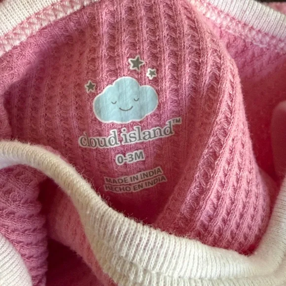 Cloud Island Pink & Green 2 pc Sets (0-3M) - Picture 9 of 9